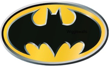 3 Inch Batman Logo Symbol Bat Signal Man Dark Knight DC Comics Justice League Beyond Begins Forever Origins Returns Removable Wall Decal Sticker Art Home Decor -2 1/2 Inch x 1 1/2inch