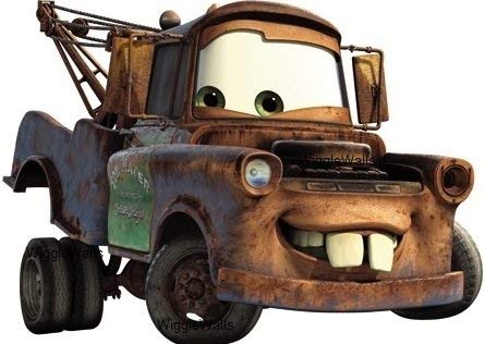 6 Inch Tow Mater Truck Disney Pixar Cars 2 Movie Removable Wall Decal Sticker Art Home Decor
