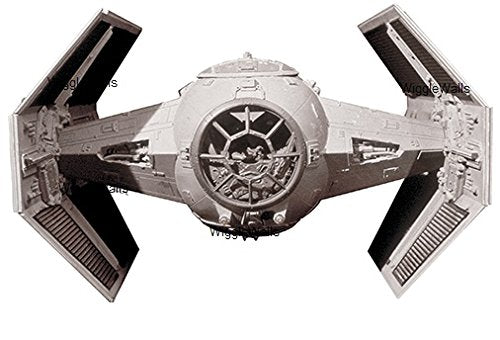 4 Inch Darth Vader Tie Fighter Imperial Galatic Empire Sith Ship Star Wars Classic Episode IV Removable Wall Decal Sticker Art Home Decor Kids Room-4 Inches Wide by 2 1/2 Inches Tall