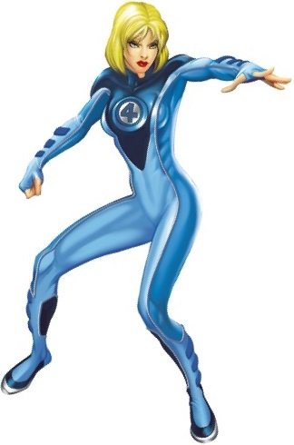 7 inch Invisible Woman Susan Sue Storm Classic Fantastic Four 4 Marvel Comics Removable Peel Self Stick Adhesive Vinyl Decorative Wall Decal Sticker Art Kids Room Home Decor Boys Children 4 x 7 inch