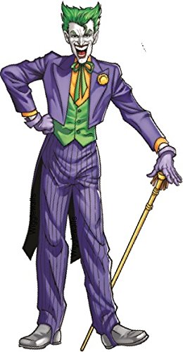 8 Inch Joker Batman Bat Man Dark Knight DC Comics Justice League Beyonad Begins Forever Origins Returns Removable Vinyl Wall Decal Sticker Art Home Decor -4 Inch x 7 3/4 inch