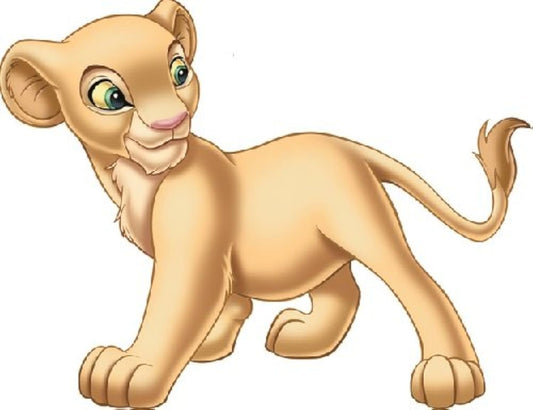 6 Inch Nala Cub Disney The Lion King Movie Animal Removable Peel Self Stick Adhesive Vinyl Decorative Wall Decal Sticker Art Kids Room Home Decor Girl Boy Children Bedroom 6 x 5 inch Tall