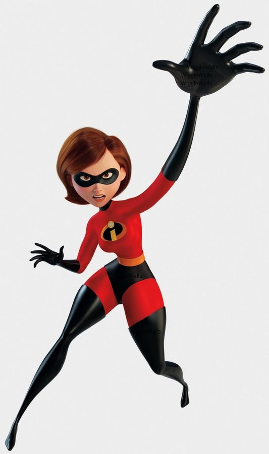 12 Inch Elastigirl Helen Parr Elastagirl Elastic Girl Mom Incredibles 2 Movie Removable Peel Self Stick Wall Decal Sticker Art Bathroom Kids Room Walt Disney Pixar Home Decor 8 inch by 12 inch