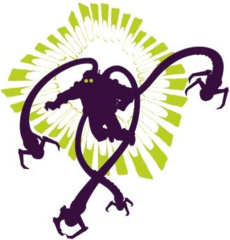 5 Inch Doctor Octopus Otto Octavius Decal Ultimate Spiderman Spider Man Marvel Comics Removable Peel Self Stick Adhesive Vinyl Decoration Wall Sticker Art Kids Room Home Decor Boys 4 1/2 x 4 1/2 Inch