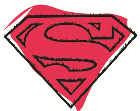 4 Inch Superman Logo Decal DC Comics Justice League Repositionable Removable Peel Self Stick Wall Sticker Art Home Decor (Decoration for Walls Laptop Tumbler Boys/Girls Room) 4 by 3 inch