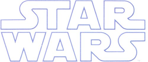 3 Inch Star Wars Logo Text Words Symbol Blue Outline Letters Quote Star Wars Classic Episode IV Removable Wall Decal Sticker Art Home Decor Kids Room-3 1/2 Inches Wide by 1 1/2 Inches Tall
