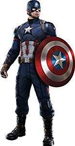 10 Inch Captain America Shield Decal Capt Marvel Avengers Comics Removable Wall Sticker Peel Self Stick Adhesive Art Home Kids Room Decor Vinyl Decoration Boys 5 x 10 inch