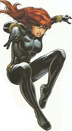 7 Inch Black Widow Marvel Avengers Comics Removable Wall Decal Sticker Art Home Decor Kids Room Boys Decoration 5 x 7 inches