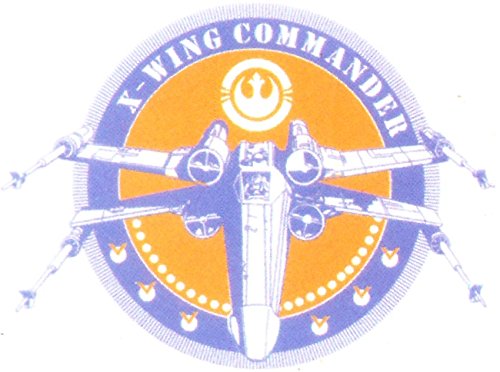 2 Inch Rebel X Wing Commander Badge Alliance Xwing Fighter Pilot Helmet Logo Star Wars Classic Episode IV Removable Wall Decal Sticker Art Home Decor Kids Room-2 Inches Wide by 1 1/2 Inches Tall