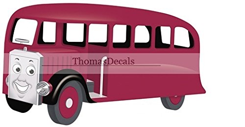 6 Inch Bertie The Bus Thomas The Tank Engine & Friends Removable Wall Decal Sticker Art Home Decor 6 inches Wide by 3 1/2 inches Tall