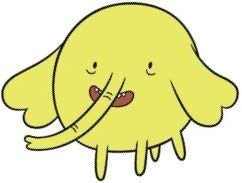 3 Inch Tree Trunks Elephant Decal Adventure Time with Finn and Jake Removable Wall Sticker Art Home Decor Kids Room 3 1/2 Inch by 2 1/2 Inch Tall