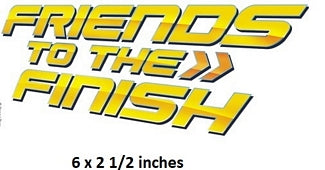 Friends to the Finish Wall Decal Lightning McQueen Removable Sticker Disney Cars Movie Peel and Stick Art 6 x 2.5 inches