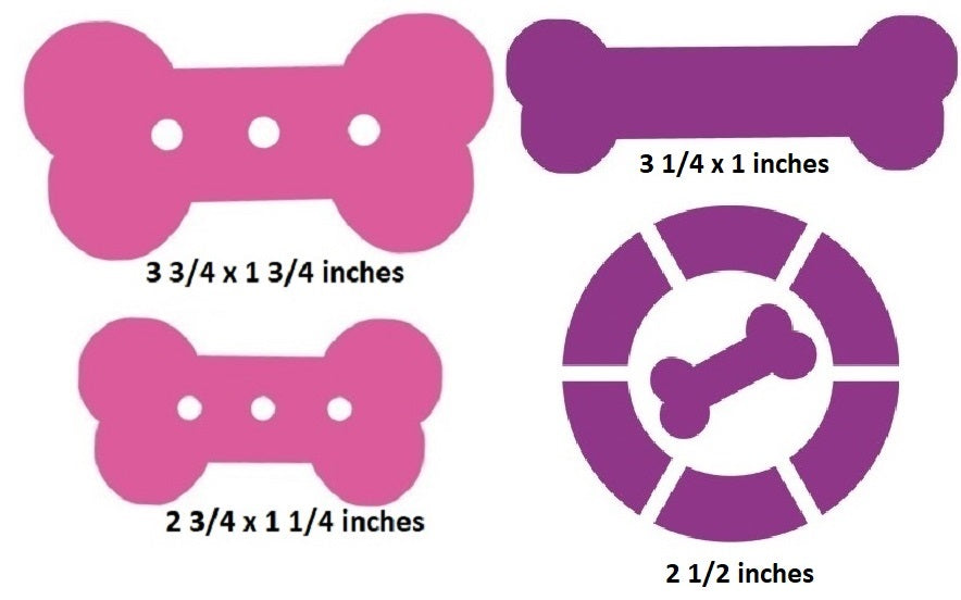 Paw Patrol Girls Purple Bone Pink Bones Logo Wall Decal Removable Sticker Peel and Stick Art Pair