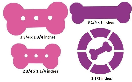 Paw Patrol Girls Purple Bone Pink Bones Logo Wall Decal Removable Sticker Peel and Stick Art Pair