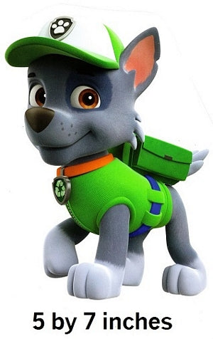 Rocky Paw Patrol Recycling Pup Wall Decal Removable Sticker Boy Pup Peel and Stick Art 5 x 7 inches