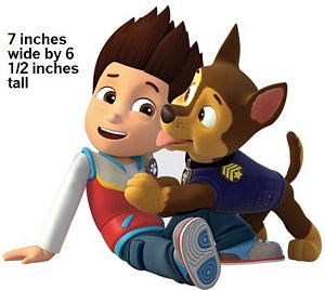 Ryder and Chase Wall Decal Paw Patrol Removable Sticker Boy Pup Peel and Stick Art 7 x 6.5 inches