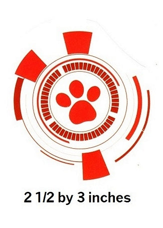 Paw Patrol Lookout Logo Wall Decal Removable Sticker Boy Pups Badge Peel and Stick Art 2.5 x 3 inches