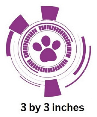 Girl Pups Rescue Badge Wall Decal Paw Patrol Logo Removable Sticker Peel and Stick Art 3 x 3 inches