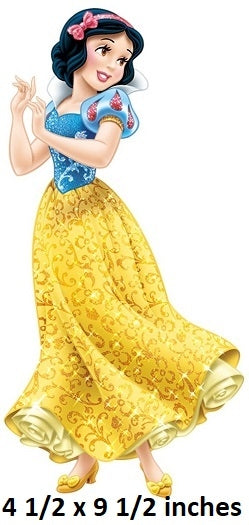 Sparkle Princess Snow White Wall Decal Removable Sticker Walt Disney Princesses Peel and Stick Home Decor Art 4.5 x 9.5 inches