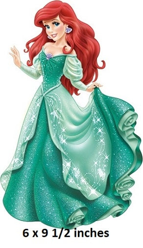 Sparkle Ariel Wall Decal Little Mermaid Princess Removable Sticker Walt Disney Princesses Peel and Stick Home Decor Art 6 x 9.5 inches