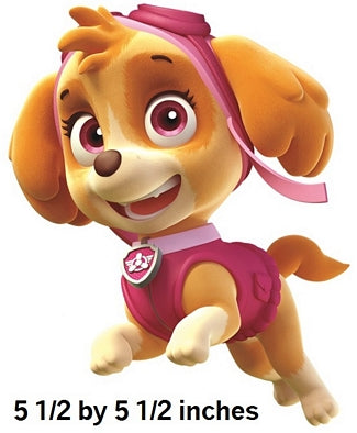 Skye Air Rescue Pup Wall Decal Paw Patrol Removable Sticker Girl Pups Peel and Stick Art 5.5 x 5.5 inches