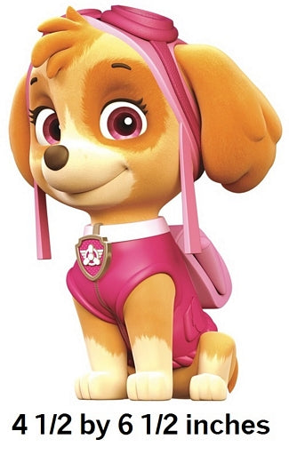 Skye Air Rescue Pup Wall Decal Paw Patrol Removable Sticker Girl Pups Peel and Stick Art 4.5 x 6.5 inches