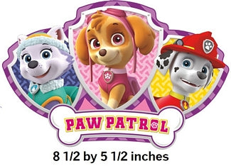 Paw Patrol Girl Pups Wall Decal Skye and Everest Removable Sticker Rescue Pup Peel and Stick Art 8.5 x 5.5 inches