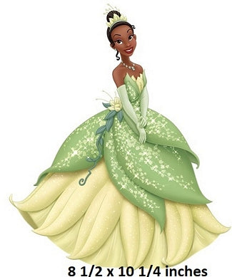 Sparkle Princess Tiana Wall Decal Princess and the Frog Removable Sticker Walt Disney Princesses Peel and Stick Home Decor Art 8.5 x 10.25 inches