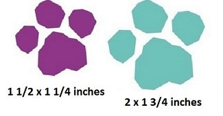 Girl Pups Pawprints Wall Decal Paw Patrol Logo Removable Sticker Peel and Stick Art Pair