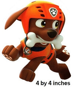Zuma Paw Patrol Water Rescue Pup Wall Decal Removable Sticker Boy Pup Peel and Stick Art 4 x 4 inches